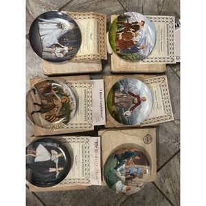 6 EDWIN KNOWLES THE SOUND OF MUSIC COLLECTORS PLATES COMPLETE SET LOT COAS*BOXES